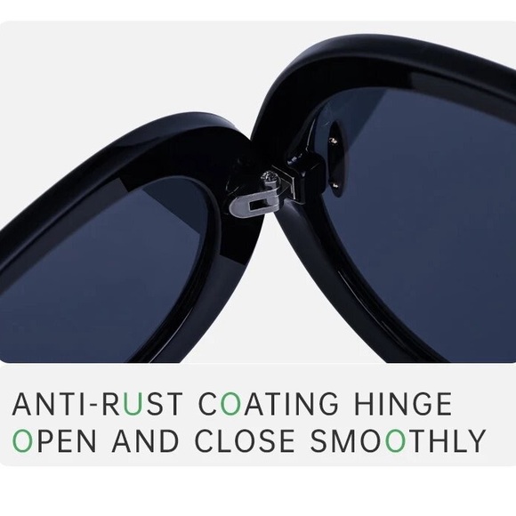 Black Luxury Wave Mask Cyberpunk Sunglasses - Oversized Eyewear Sun Protection - Picture 3 of 4